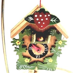 VINTAGE COO COO CLOCK ORNAMENT GERMAN INSPIRED